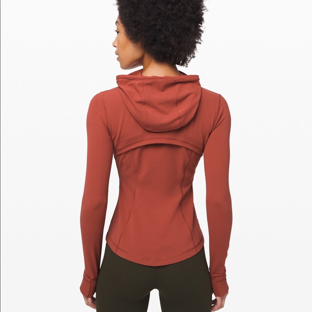 Hooded define jacket nulu fabric